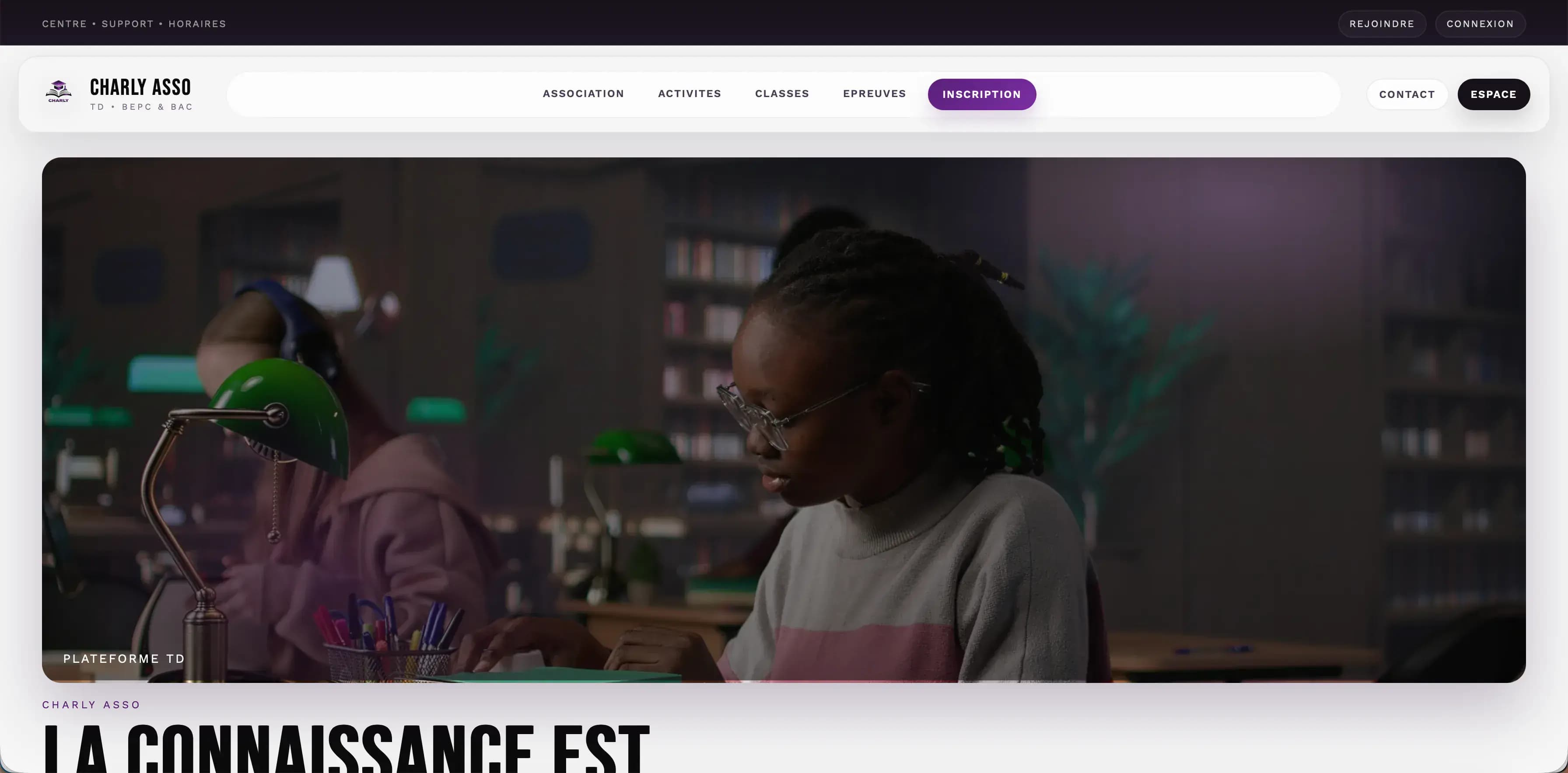 Charly Asso, site web réalisé par Frutiva Studio